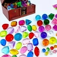 thumbnail image 5 of BESTSKY Dive Gems For Pool For Kids,Plastic Pool Gems Dive Pirate Treasure Chest Colorful Glowing Stones Diamonds Mini Halloween Party Child, 5 of 7