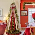 thumbnail image 3 of Corona con lazo para la parte superior del árbol de Navidad Godom, ideal para decorar el hogar, bodas, fiestas y cualquier otro evento., 3 of 6