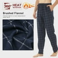 thumbnail image 4 of YUSHOW Men's Flannel Pajama Pants with Pockets, Cotton Soft Plaid Loungewear, Size 2XL, 4 of 7