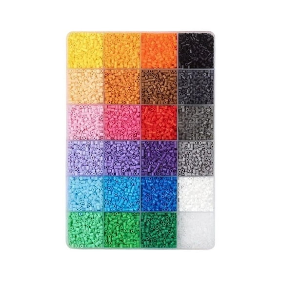 MOMOJIA Complete Beads Craft Set With Colorful Plastic Beads For Kids Adults Creative Projects