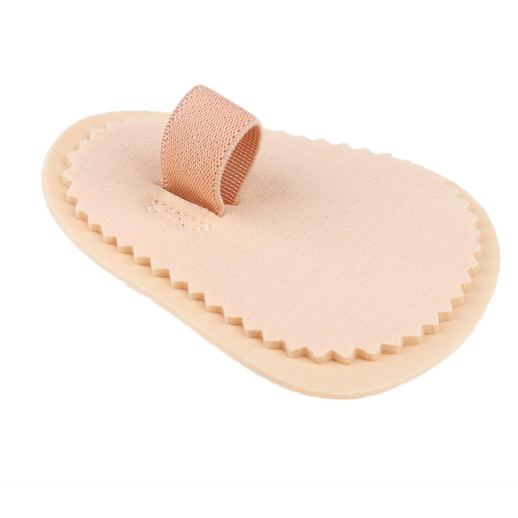 Comfortable Adjustable Soft Foam Flexible Foot Pad Toe Protector Toe Straightener Corrector - Beige, One toe