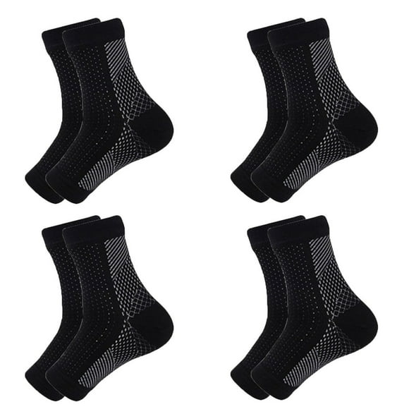 Dsseng 4 Paires Chaussettes Apaisantes Chaussettes de Compression Chaussettes de Soutien pour la Compression