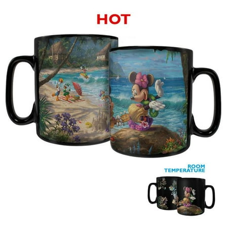 

Trend Setters MMUGC922 Thomas Kinkade Mickey & Minnie in Hawaii Clue Morphing Heat-Sensitive Mug