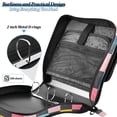 thumbnail image 4 of FORMRS Zipper Binder with Shoulder Strap 2-inch Ring 500 Sheet Capacity File Bag, Pink Checkered Pattern, 4 of 5