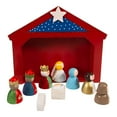 thumbnail image 2 of Kurt Adler 9-Inch Miniature Nativity Set with 9 Figures and Stable, 2 of 4
