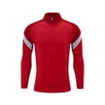 thumbnail image 2 of OGLCCG Boys Soccer Track Jacket Stand-up Collar Zipper Splicing Sweatshirt Long Sleeve Athletic Sports Jacket Size 3-10, 2 of 5