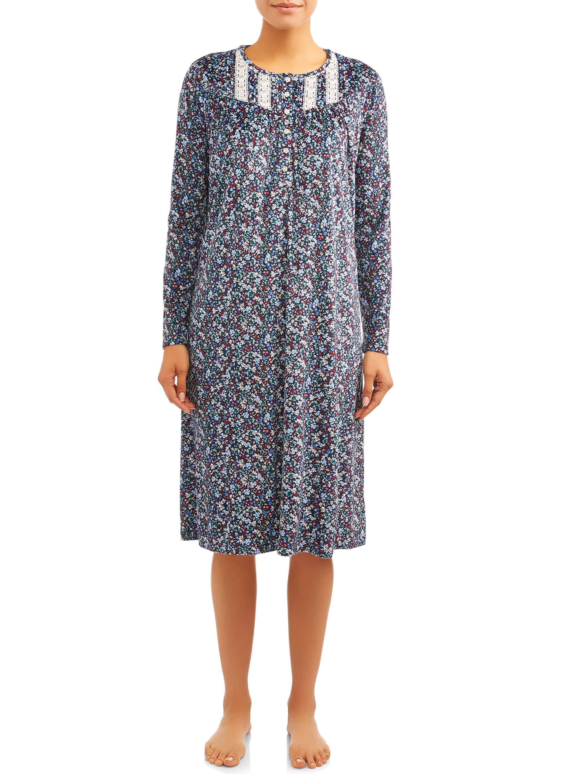 secret treasures long sleeve nightgown