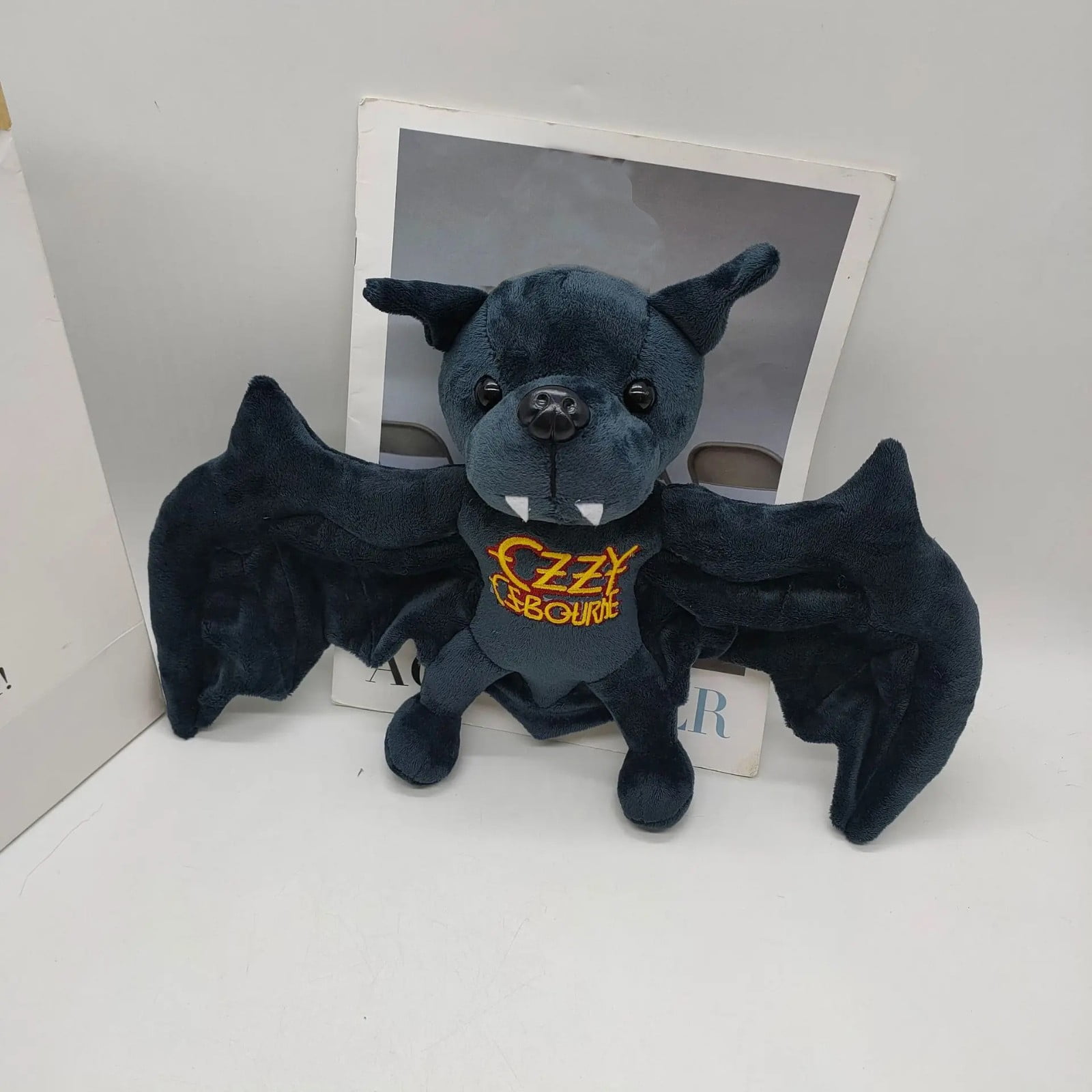 Halloween Ozzy-Osbourne Bat Plush Toy - 10-Inch Black Rock & Roll