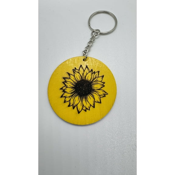 Inspirational Sunflower Keychain with Bible Verse – Christian Gift, Laser Engraved, Numbers 6:24-25, Religious Accessory for Women