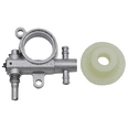 thumbnail image 1 of Ensemble de 5 Pcs de Rechange pour Tronçonneuse 2500/3800 Pompe à Huile de Tronçonneuse avec Engrenage à Vis Sans Fin Adapté pour Tronçonneuse 25CC/38CC, 1 of 6