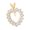 Yellow, variant on Ladies Charm 14k Rose, White or Yellow Gold Round Diamond Heart Pendant 2.4ctw (Yellow Gold)