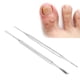 thumbnail image 1 of Levantador De Uñas Encarnadas, Lima De Uñas Encarnadas Segura, Limpiador Ergonómico, Profesional De Acero Inoxidable Para Salón Para El Cuidado De Los Pies, 1 of 7