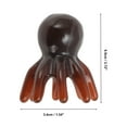 thumbnail image 2 of Unique Bargains 1 Pc Portable Octopus Head Massage Comb for Home Brown Resin, 2 of 5