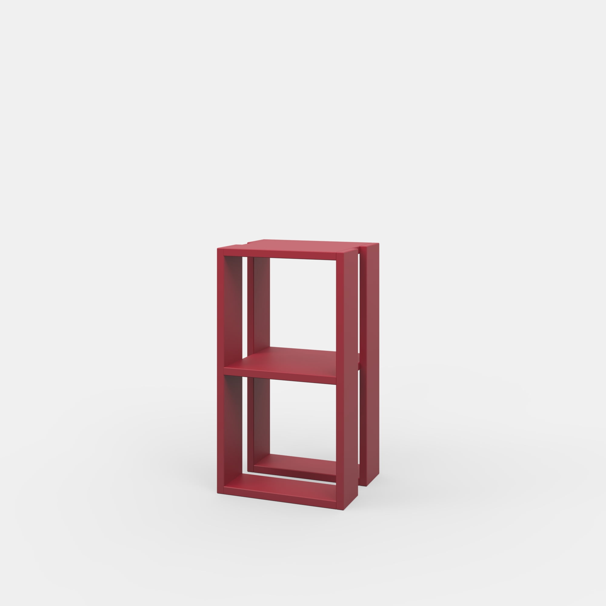 Ada Home Decor Furniture Burgundy 2 Tier Nellie Nightstand