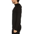 thumbnail image 3 of Men's Microweight Merino Wool 1/4 Zip Sun Hoodie - Black - Small, 3 of 5