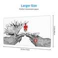 thumbnail image 2 of Pofeuu Moose Kissing Under Mistletoe Print Mouse Pad,Rubber, Multipurpose Comfortable Waterproof Mousepad Desk Mat for Gamer Office Home, 2 of 8