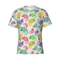 thumbnail image 4 of Vsdgher Cute Chameleons Print Men's Dry Fit Mesh Athletic Shirts Moisture Wicking Tennis T-Shirt Tops, 4 of 9