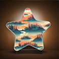 thumbnail image 3 of Star Shaped Energy Saving Night Light Living Room Night Light, Bedroom Night Light, Corridor Night Light, Study Night Light Cartoon Sunsets and Trees, 3 of 6