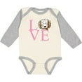 thumbnail image 3 of Inktastic Kiniart Doodle Love Boys or Girls Long Sleeve Baby Bodysuit, 3 of 5