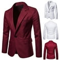 thumbnail image 4 of guisaled Mens Suit Jacket Slim Fit Casual One Button Lightweight Sport Coats Solid formal Dress Daily Business Blazer Jackets, 4 of 5