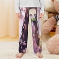 thumbnail image 2 of Demon Slayer Nezuko Pajama Pants Long Sleep Pants Soft Elastic Waist PJ Bottoms Lounge Pants, 2 of 7