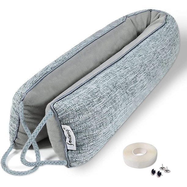 Upgraded Under Door Guard 42inch Gray Sound Proof Air Draft Blocker for