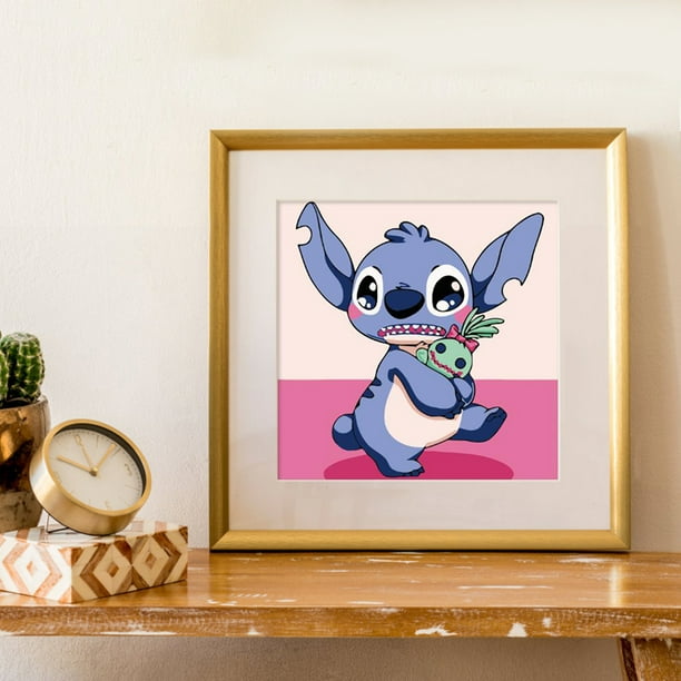 Oil Painting By Number Disney Cartoons Lilo and Stitch DIY Acrylic Paint  Hand Painted Canvas Paint By Number Home Decor Gifts
