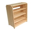 thumbnail image 3 of Adjustable Wooden Shelf Organizer – Multi‑Tier Pine Rack with Movable Shelves & Tool‑Free Assembly, Compact Storage Unit 60×52×30 cm for Kitchen, Entryway, Living Room, Office, 3 of 3