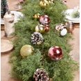 thumbnail image 4 of TETOU 6ft Christmas Pine Cypress Artificial Greenery Garland, Fake Pine Christmas Garland for Holiday Mantel Fireplace Centerpiece Decoration(not include pine cones or other decorations, 4 of 8