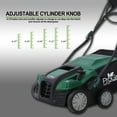 thumbnail image 5 of Dethatcher and Scarifier, Seizeen 16-Inch Lawn Dethatcher Scarifier 2-IN-1 Gardening Equipment, Powerful 15 Amp Electric Dethatcher & Scarifier, Height Adjustable, 58QT Removable Thatch Bag, 5 of 16