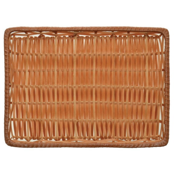 HUBERT® Natural Colored Basket - 13"L x 18"W x 1"H