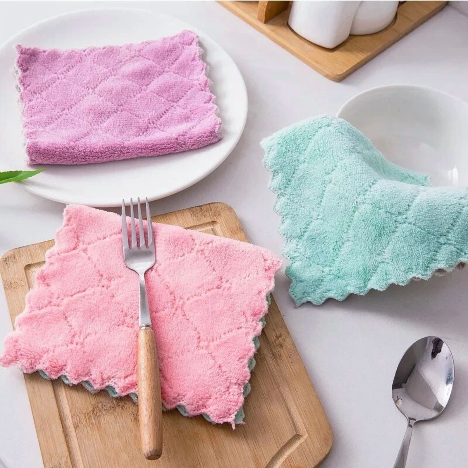 BUTTERFLY- (24 Pack) Kitchen Cloth Dish Towels, Premium Dishcloths, Super Absorbent