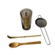 thumbnail image 5 of Juego de té matcha japonés, cuchara para té de bambú, accesorios para matcha, kit para del té matcha, filtro de acero inoxidable para salón 4 piezas, 5 of 9