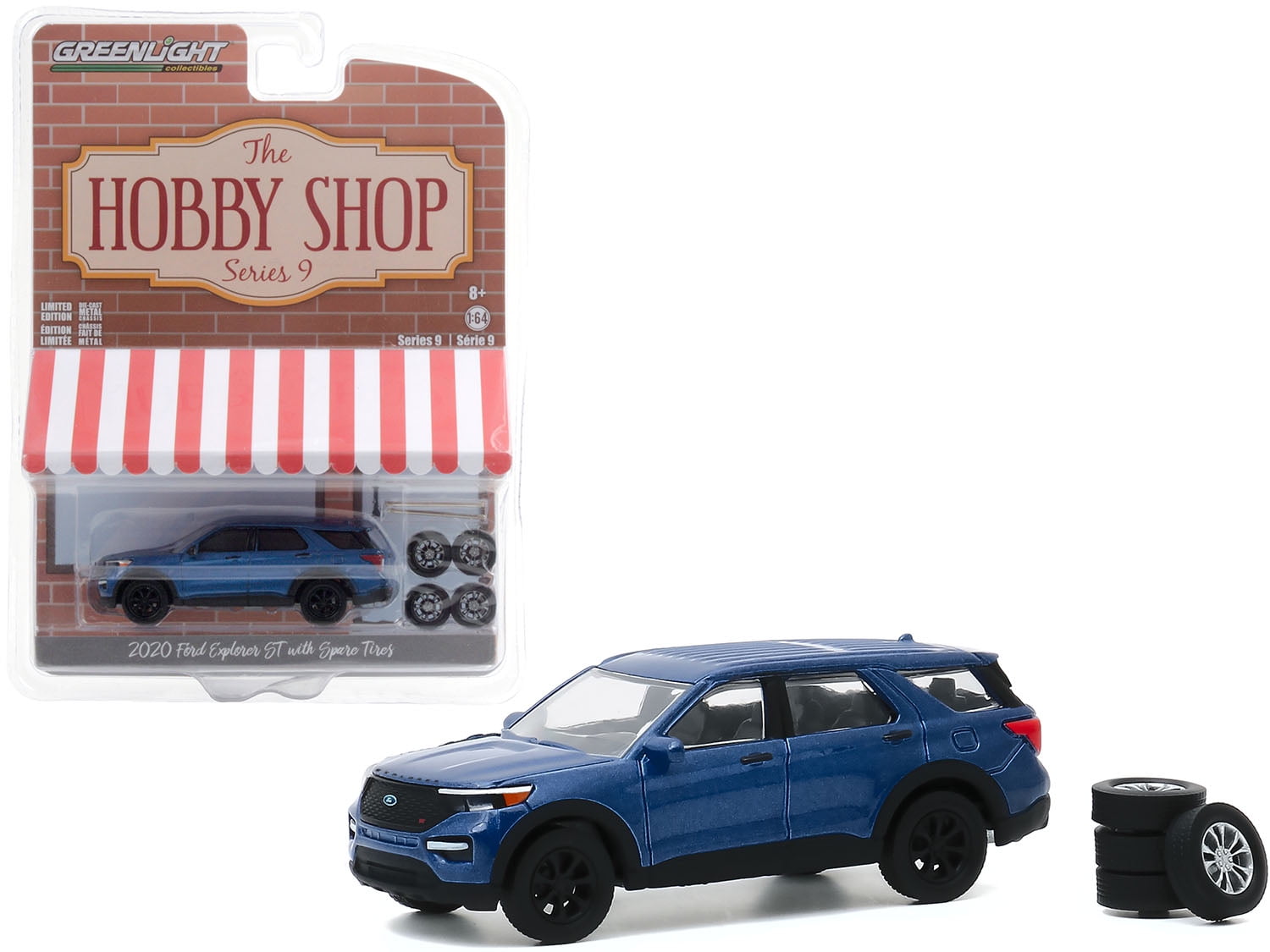 Ford Explorer St Blue Metallic With Spare Tires The Hobby Shop Series 9 1 64 Diecast Model Car By Greenlight Walmart Com Walmart Com
