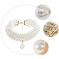 thumbnail image 4 of 1 Pce Collier à la Mode Femme Collier Perle Simulation Accessoire de Cou Simple, 4 of 8