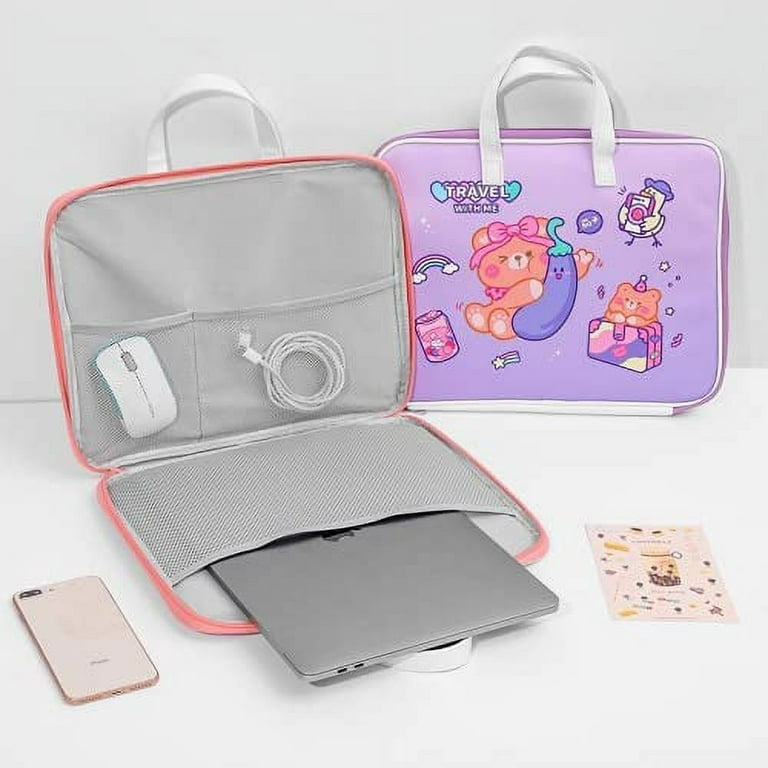 Cute Bear Laptop Bag 11 12 13 14 15.6 Inch Women Sleeve Case 