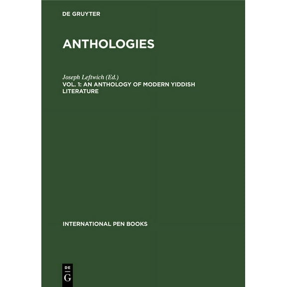 International Pen Books An Anthology of Modern Yiddish Literature, (Hardcover)