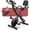 Red, variant on UPGO 5 IN 1 Folding Exercise Bike with 6.6 LBS Flywheel & 16 Levels of Resistance, 330LB Weight Capacity Indoor Workout Cycling Bike for Home Gym