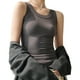 thumbnail image 1 of Camisetas sin mangas para mujer, con tirantes gruesos, corte bajo, ajustadas y ajustadas, deportivas, 1 of 5