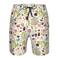 thumbnail image 3 of Logiee Fall Animals Print Mens Swim Trunks Quick Dry Board Shorts,Breathable Hawaii Beach Shorts Swimwear Bathing Suits-XX-Large, 3 of 6