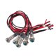 thumbnail image 1 of 5 piezas LED indicador de cobre Unique Bargains 6 mm DC 3/4,5/5/6/7,5/9 V impermeable con cable verde, 1 of 1
