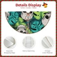 thumbnail image 3 of Defioc Skull and Palm Leaves for Christmas Tree Skirt Snowman Xmas Tree Skirt Farmhouse Christmas Decorations Tree Mat for Holiday Party Decor-36", 3 of 6