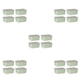 thumbnail image 2 of Recipiente de plástico Moyic 4 piezas Transparente Sin BPA Verde, 2 of 6