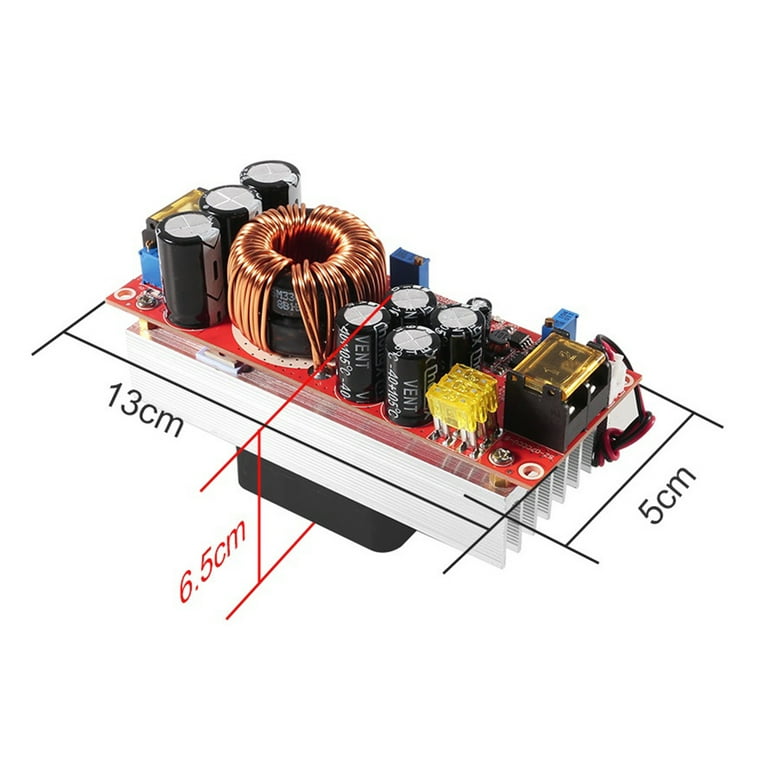 DC Boost Converter, 10~60V to 12~90V 1500W 30A DC-DC Step Up Converter  Power Source Boost Module