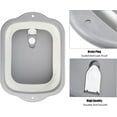 thumbnail image 4 of baomifa-2 Pack Collapsible Wash Basin with Drain Plug, 11L Large Collapsible Dish Tub Portable Sink Dish Basin Foldable Dishpan Space Saving for Kitchen, RV, Camping Dish Washing Tub, 4 of 4