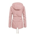 thumbnail image 3 of LEEYNEER Women Winter Parka Coat Hooded Warm Thickened Plush Cotton Windproof Jacket Fleece Lined Mid Length Puffer Coat with Drawstring Waist, 3 of 6