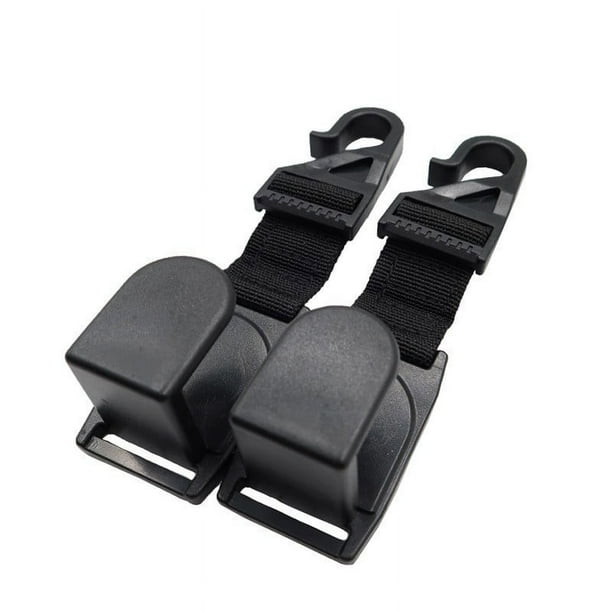 2 ganchos para reposacabezas de asiento de coche, colgador fuerte para reposacabezas de asiento trasero para Jeep Wrangler TJ JK JKU Compass para accesorios interiores Suziki Jimny, 14*3,5*3,5 cm
