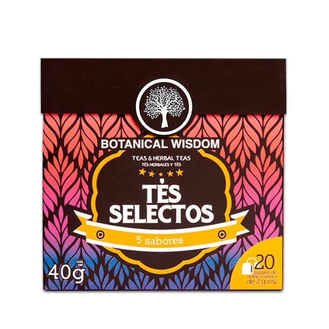 Té Botanical Wisdom Selectos 20 sobres de 2 g c/u