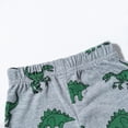 thumbnail image 4 of HCNTES Kids Sleepwear Shorts Toddler Print Dinosaur Boys Breathable Pajama Set Boys Outfits Set, 4 of 9