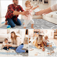 thumbnail image 3 of PKINOICY Baby Play Mat, 47x47inch Play Mat, 0.4 in Thick Waterproof Playmat for Babies, Foldable Play Mat for Small Baby Playpen, Small Spaces, 3 of 8